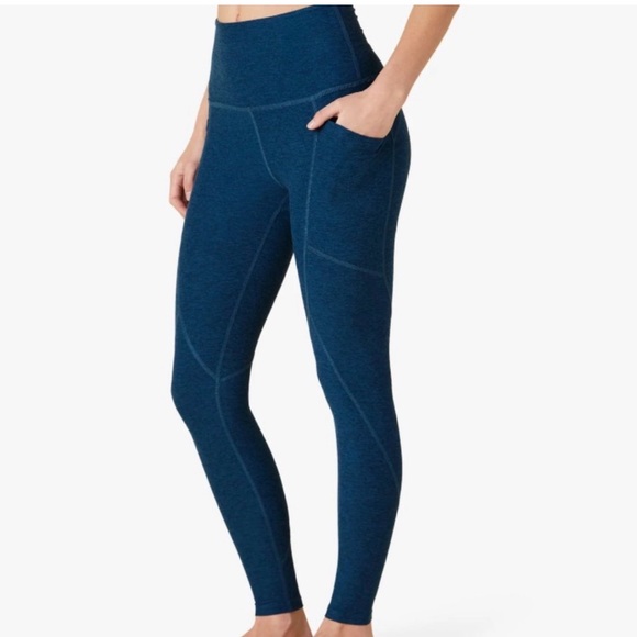 Beyond Yoga Spacedye Equipped Pocket Midi Legging Celestial Blue - Picture 1 of 7